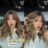 JBEXTENSION 22 Inches Scalpiana Tiramisu 3.5X4 Hard Silky Top Natural Scalp Effect Women Wig with Bangs CLAIRE SILKY TOP - TIRAMISU