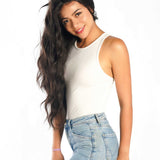 JBEXTENSION GENERATION FIVE 28 Inches Midnight Brown( Black/Brown) Body Wave Wig FLAVIA MIDNIGHT BROWN ( Black/Brown)