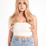 JBEXTENSION 24 Inches Blonde Curly Wig With Bangs LORAINE