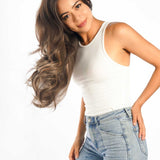 Nichole's Selection - 26 Inches Curly Women Brown With Highlight Wig Pre-Cut Frontlace Glueless Wig EMMIE HIGHLIGHT
