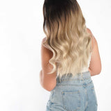 JBEXTENSION 24 Inches Body Wave Mix Blonde With Dark Root Pre-Cut Frontlace Glueless Wig MANNY