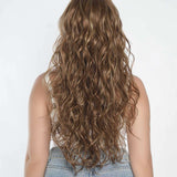 Nichole's Selection - 24 Inches Brown With Highlight Wave 13X6 Pre-Cut Free Part Frontlace Glueless Wig OBSESSION
