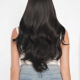 JBEXTENSION 24 Inches 5X5 Frontlace Extra Natural Scalp Effect With Soft Cap Wig Tea Black Darkest Brown Curly Wig SOPHIE TEA BLACK