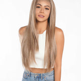 JBEXTENSION 28 Inches Mix Brown Straight Lace Front Wig.Pre Plucked 6*14 HD Transparent Lace Frontal Glueless Wig MURPH