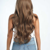JBEXTENSION 30 Inches Long Light Brown Wig With Bangs YUMI LIGHT BROWN No Highlight