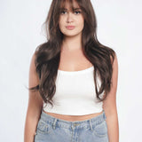 JBEXTENSION 26 Inches Scalpiana Cold Brown Curly 3.5X4 Hard Silky Top Natural Scalp Effect Wig LILLIAN COLD BROWN