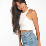 JBEXTENSION 25 Inches Cold Brown Body Wave Wig With Bangs ELIANA