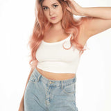 JBEXTENSION GENERATION FIVE 26 Inches Curly Ombre Pink Women Wig Without Bangs EMILY G5