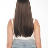 JBEXTENSION 22 Inches Scalpiana Cold Brown 3.5X4 Hard Silky Top Natural Scalp Effect Wig NICOLA COLD BROWN Silky Top