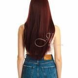 JBEXTENSION 26 inches Red Straight Women Wig NANCY