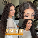 Nichole's Selection -28 Inches Extra Curly Long Free Part Frontlace Glueless Wig JOSéPHINE