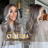 Nichole's Selection -27 Inches Blonde Curly Pre-Cut Frontlace Glueless Wig CLAUDIA