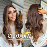 Nichole's Selection - 27 Inches Copper Curly Pre-Cut Frontlace Glueless Wig CLAUDIA COPPER