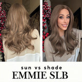 Nichole's Selection - 22 Inches Curly Light Brown Pre-Cut Frontlace Glueless Wig EMMIE S LIGHT BROWN