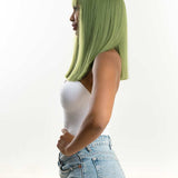 JBEXTENSION Peluca de moda para mujer recta verde de 16 pulgadas KAREN