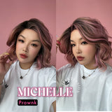 [PRE-ORDER] JBEXTENSION 10 Inches Prownk Pre-Cut Side Part Snowflake Lace Frontlace Glueless Wig MICHELLE PROWNK
