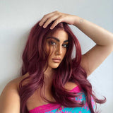 Get the Influencer Look: Pre-Cut Frontlace Wig EMMIE RED