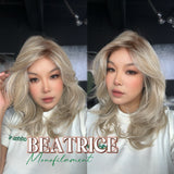 JBEXTENSION BEATRICE MONO Monofilament Handmade Wig 6X5 Full Monofilament Hand Tied Top Wig 17 Inches Golden Blonde Mono Lace Wig Glueless Wig BEATRICE MONO