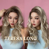 [PRE-ORDER] JBEXTENSION 22 Inches Long Bali Blonde Pre-Cut Snowflake Lace Frontlace Glueless Wig TERESA LONG BALI BLONDE【PERMATEASE】【BENDY EAR TABS】