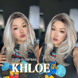 [PRE-ORDER] JBEXTENSION 18 Inches Butter Milk Pre-Cut Snowflake Lace Frontlace Glueless Wig KHLOE LONG BUTTER MILK【PERMATEASE】【BENDY EAR TABS】