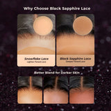 JBEXTENSION NOVA MONO Monofilament Handmade Wig 6X5 Full Monofilament Hand Tied Top Wig 25 Inches Ombre Brown Curly Mono Lace Handmade Futura Fiber Glueless Black Sapphire Wig NOVA MONO【BENDY EAR TABS】