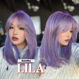 [PRE-ORDER] JBEXTENSION 20 Inches Scalpiana Amethy Wolf Cut 3.5X4 Hard Silky Top Natural Scalp Effect Wig With Bangs LILA AMETHY
