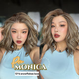 [PRE-ORDER] JBEXTENSION 16 Inches Hazelnut Pre-Cut 13X6 Free Part Snowflake Lace Frontlace Glueless Wig MONICA PRO - HAZELNUT【BENDY EAR TABS】