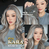 JBEXTENSION 23 Inches Vanilla Fudgie Pre-Cut 13X6 Free Part Snowflake Lace Frontlace Glueless Wig KARA PRO - VANILLA FUDGIE【BENDY EAR TABS】