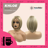 JBEXTENSION 12 Inches Bob Cut Blonde Pre-Cut Snowflake Lace Frontlace Glueless Wig KHLOE BLONDE【PERMATEASE】【BENDY EAR TABS】- M/L