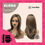 JBEXTENSION 18 Inches Hazelnut Pre-Cut Snowflake Lace Frontlace Glueless Wig ELENA HAZELNUT【PERMATEASE】【BENDY EAR TABS】- M/L
