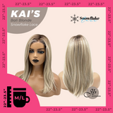 JBEXTENSION 18 Inches Bali Blonde Pre-Cut Snowflake Lace Frontlace Glueless Wig KAI'S BALI BLONDE【PERMATEASE】【BENDY EAR TABS】- M/L