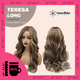 JBEXTENSION 22 Inches Long Hazelnut Pre-Cut Snowflake Lace Frontlace Glueless Wig TERESA LONG HAZELNUT【PERMATEASE】【BENDY EAR TABS】- M/L