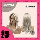 JBEXTENSION 18 Inches Ash Blonde Curly Pre-Cut Snowflake Lace Frontlace Glueless Wig LORNA SNOWFLAKE ASH BLONDE【PERMATEASE】【BENDY EAR TABS】- M/L