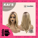 JBEXTENSION 18 Inches Panna Cotta Pre-Cut Snowflake Lace Frontlace Glueless Wig KAI'S PANNA COTTA【PERMATEASE】【BENDY EAR TABS】- M/L
