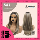 JBEXTENSION 22 Inches Milan Blonde Pre-Cut Snowflake Lace Frontlace Glueless Wig KEL MILAN BLONDE【PERMATEASE】【BENDY EAR TABS】- M/L