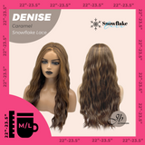 JBEXTENSION 24 Inches Caramel Wave Pre-Cut Snowflake Lace Frontlace Glueless Wig DENISE CARAMEL【PERMATEASE】【BENDY EAR TABS】- M/L