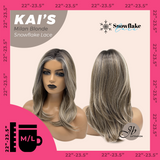JBEXTENSION 18 Inches Milan Blonde Pre-Cut Snowflake Lace Frontlace Glueless Wig KAI'S MILAN BLONDE【PERMATEASE】【BENDY EAR TABS】- M/L