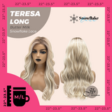 JBEXTENSION 22 Inches Long Butter Milk Pre-Cut Snowflake Lace Frontlace Glueless Wig TERESA LONG BUTTER MILK【PERMATEASE】【BENDY EAR TABS】- M/L
