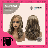 JBEXTENSION 18 Inches Hazelnut Pre-Cut Snowflake Lace Frontlace Glueless Wig TERESA HAZELNUT【PERMATEASE】【BENDY EAR TABS】- M/L