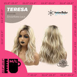 JBEXTENSION 18 Inches Mix Blonde Pre-Cut Snowflake Lace Frontlace Glueless Wig TERESA BLONDE【PERMATEASE】- M/L