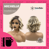JBEXTENSION 10 Inches Caramel Blonde Pre-Cut Side Part Snowflake Lace Frontlace Glueless Wig MICHELLE CARAMEL BLONDE【BENDY EAR TABS】- M/L