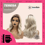 JBEXTENSION 18 Inches Butter Milk Pre-Cut Snowflake Lace Frontlace Glueless Wig TERESA BUTTER MILK【PERMATEASE】【BENDY EAR TABS】- M/L