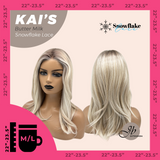 JBEXTENSION 18 Inches Butter Milk Pre-Cut Snowflake Lace Frontlace Glueless Wig KAI'S BUTTER MILK【PERMATEASE】【BENDY EAR TABS】- M/L