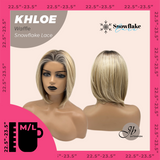 JBEXTENSION 12 Inches Bob Cut Waffle Pre-Cut Snowflake Lace Frontlace Glueless Wig KHLOE WAFFLE【PERMATEASE】【BENDY EAR TABS】- M/L