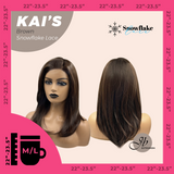 JBEXTENSION 18 Inches Brown Pre-Cut Snowflake Lace Frontlace Glueless Wig KAI'S BROWN【PERMATEASE】【BENDY EAR TABS】- M/L