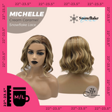 JBEXTENSION 10 Inches Cream Caramel Pre-Cut Side Part Snowflake Lace Frontlace Glueless Wig MICHELLE CREAM CARAMEL【BENDY EAR TABS】- M/L
