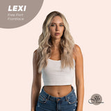JBEXTENSION 26 Inches Mix Blonde With Dark Root Wave Lace Front Wig.Pre Plucked 6*14 HD Transparent Lace Frontal Wig LEXI