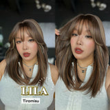 JBEXTENSION 20 Inches Scalpiana Tiramisu Wolf Cut 3.5X4 Hard Silky Top Natural Scalp Effect Wig with Bangs LILA TIRAMISU