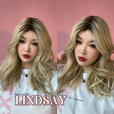 JBEXTENSION 18 Inches Curly Blonde Women Fashion Full Machine Wig LINDSAY【PERMATEASE】