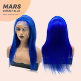 JBEXTENSION Real Human Hair 18 inches 13X5 Lakefront Free Parting 150 Density MARS ( Cobalt Blue )